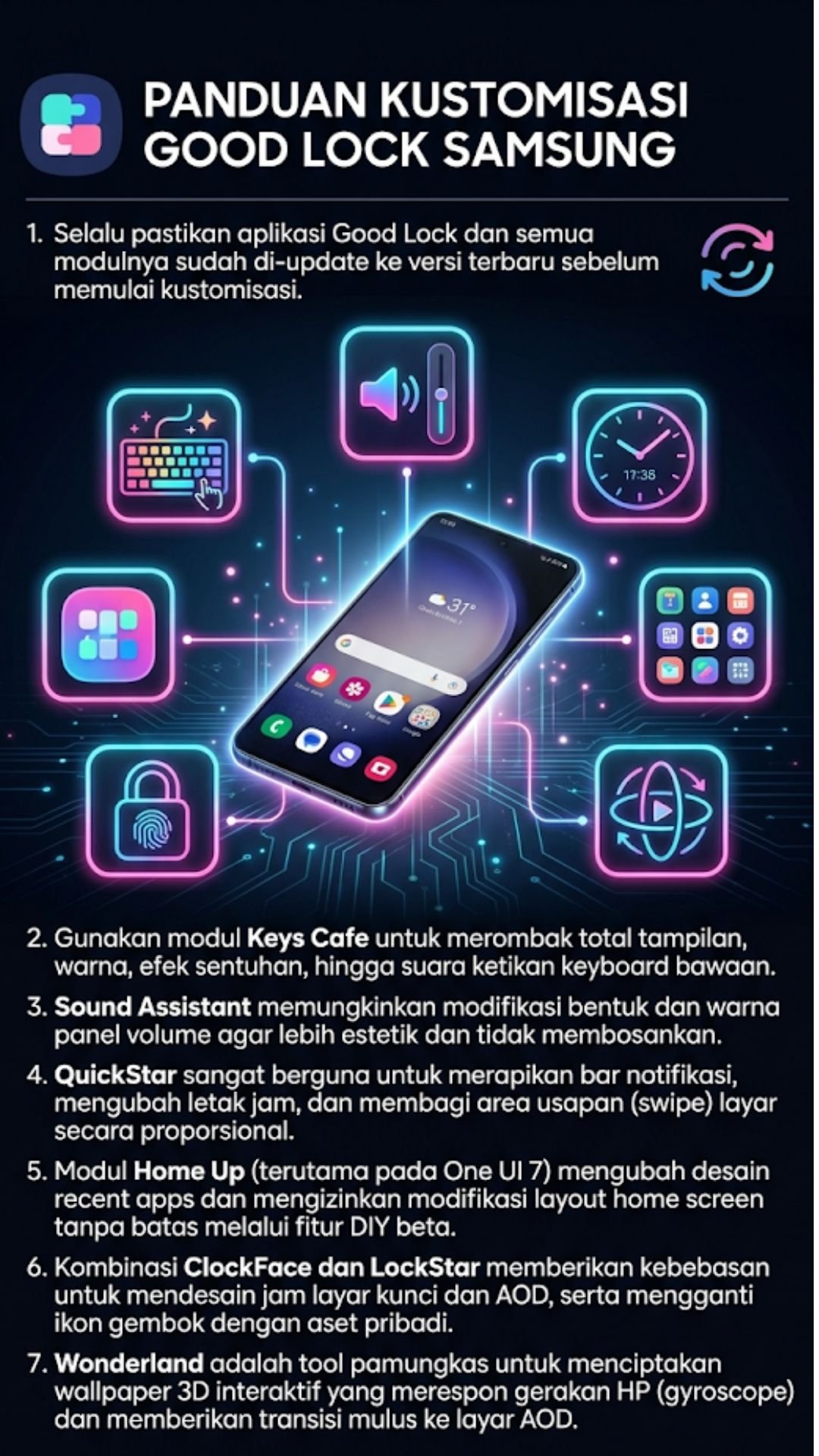 Cara kustom HP Samsung Pakai Good Lock Biar Makin Kece (2026) 3 Ringkasan Cara kustom HP Samsung Pakai Good Lock