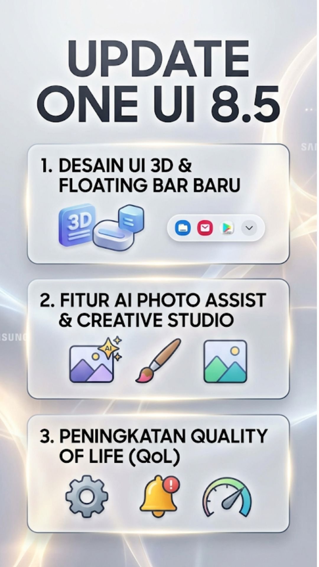 15 Fitur Terbaru One UI 8.5 Samsung yang Wajib Kamu Tahu! 4 Ringkasan Fitur Terbaru One UI 8.5