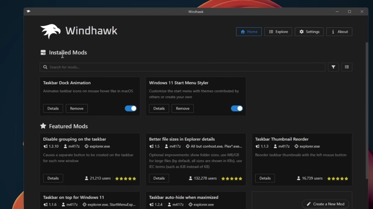 5 Aplikasi Gratis Optimasi Windows 11 Jadi Super Ngebut & Keren! 3 5 Aplikasi Gratis Optimasi Windows 11 Jadi Super Ngebut & Keren! Windhawk