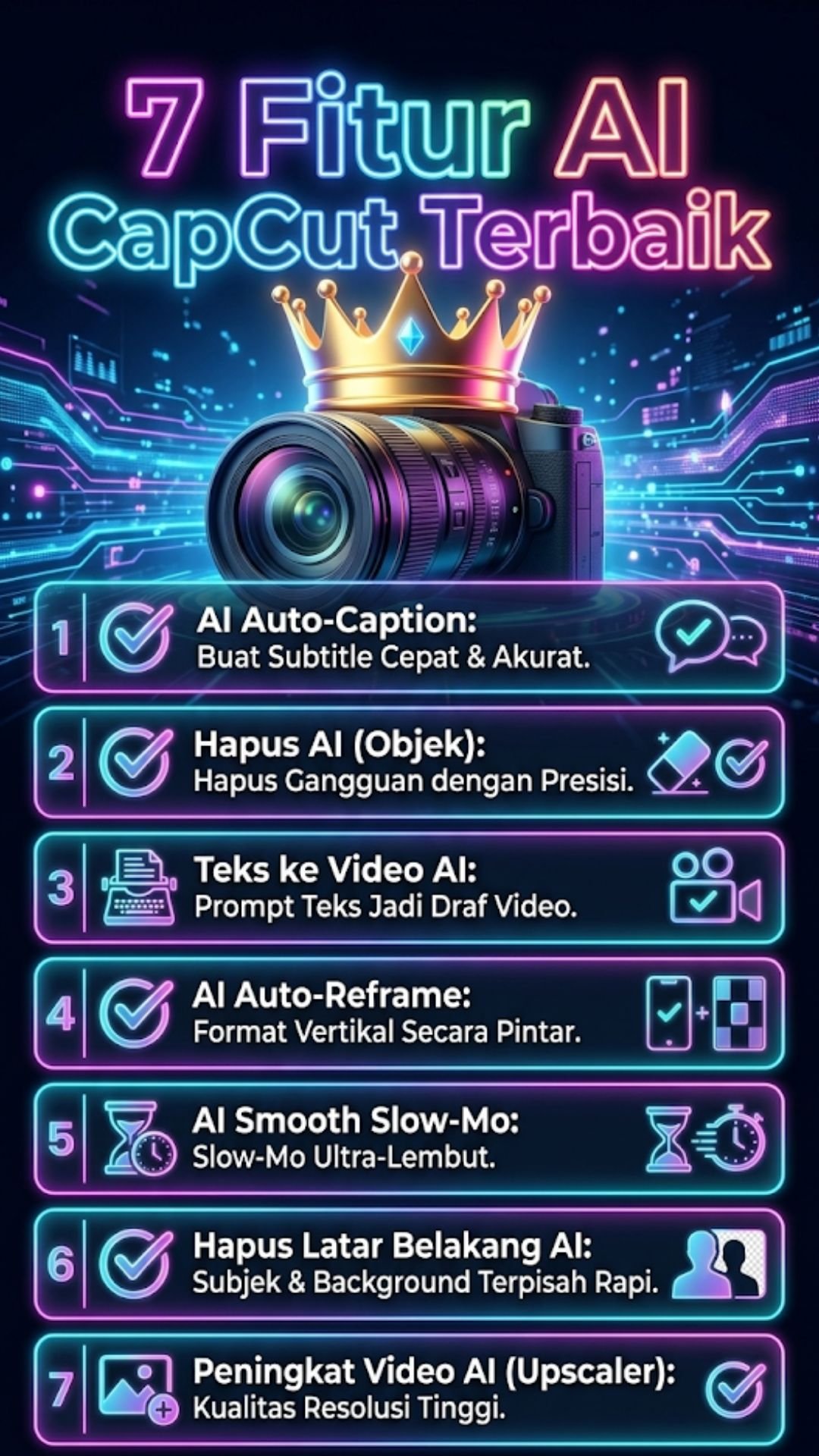 7 Fitur AI CapCut Terbaik untuk Edit Video Sekelas Profesional 4 Ringkasan 7 Fitur AI CapCut Terbaik